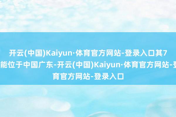 开云(中国)Kaiyun·体育官方网站-登录入口其70%的产能位于中国广东-开云(中国)Kaiyun·体育官方网站-登录入口